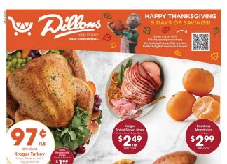 Dillons Happy Thanksgiving Ad Nov 15 – Nov 23, 2023