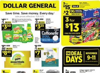 Dollar General Weekly Ad Nov 05 – Nov 11, 2023