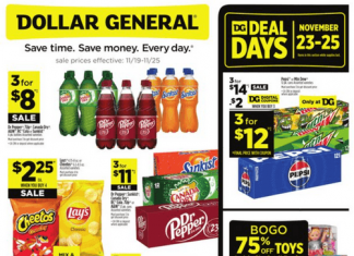 Dollar General Weekly Ad Nov 19 – Nov 25, 2023 (Thanksgiving Promotion Included)