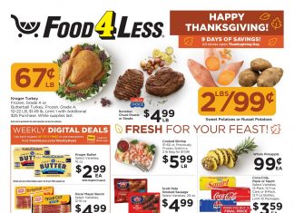 Food 4 Less Happy Thanksgiving Ad Nov 15 – Nov 23, 2023