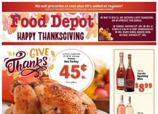 Food Depot Happy Thanksgiving sale Nov 13 – Nov 23, 2023