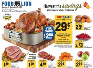 Food Lion Weekly Ad Nov 15 – Nov 23, 2023 (Thanksgiving Promotion Included)