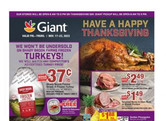 Giant Food Happy Thanksgiving Ad Nov 17 – Nov 23, 2023