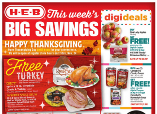 HEB Happy Thanksgiving Ad Nov 15 – Nov 23, 2023