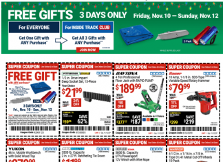 Harbor Freight Three-Day Ad Nov 10 – Nov 12, 2023