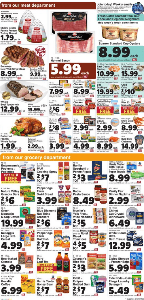 Harris Teeter Thanksgiving Ad Nov 15 – Nov 23, 2023