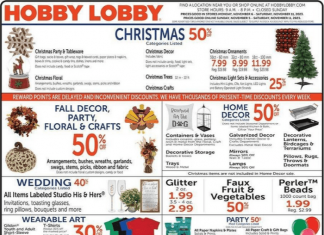 Hobby Lobby Weekly Ad Nov 05 – Nov 11, 2023
