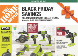 Home Depot Black Friday Ad Nov 02 – Nov 22, 2023