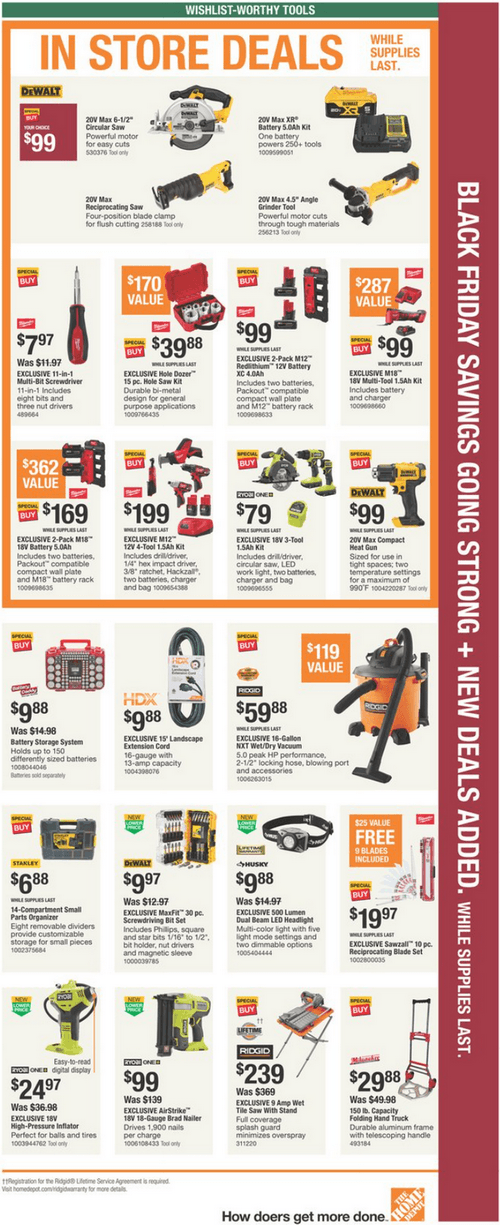 Home Depot Black Friday Ad Nov 23 Nov 29, 2023