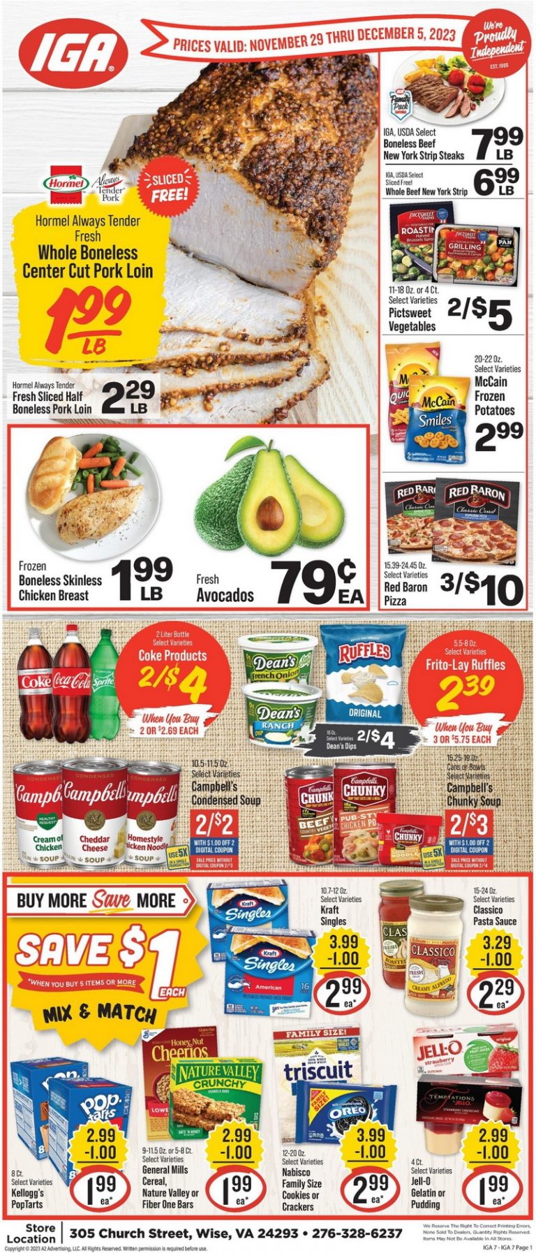 IGA Weekly Ad Nov 29 Dec 05, 2023