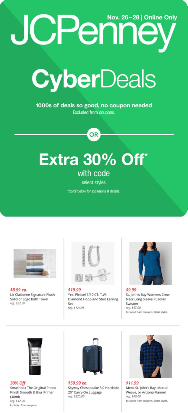 JCPenney Store Ad Nov 26 Nov 28, 2023