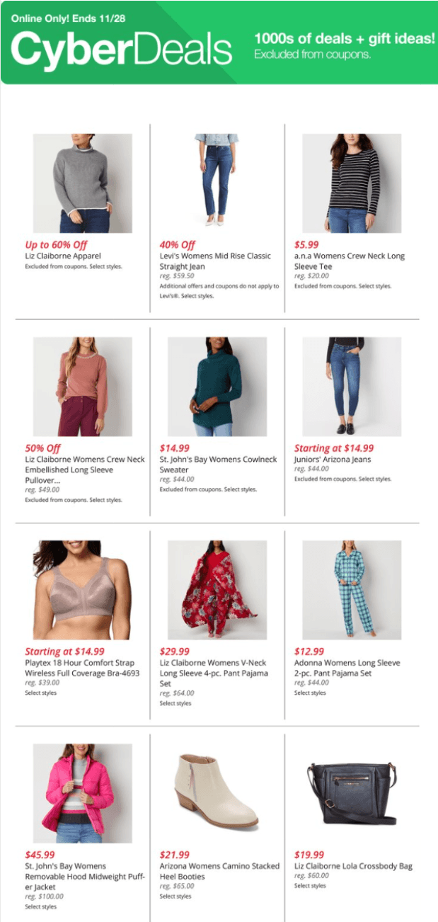 JCPenney Store Ad Nov 26 Nov 28, 2023