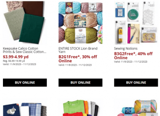 Jo-Ann Black Friday Deals Nov 09 – Nov 12, 2023