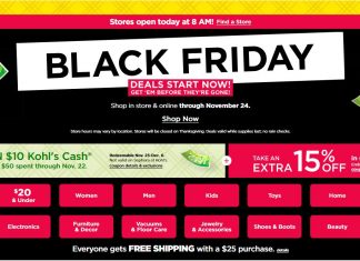 Kohl’s Coupon Ad Until Nov 24, 2023 (Black Friday Promotion Included)