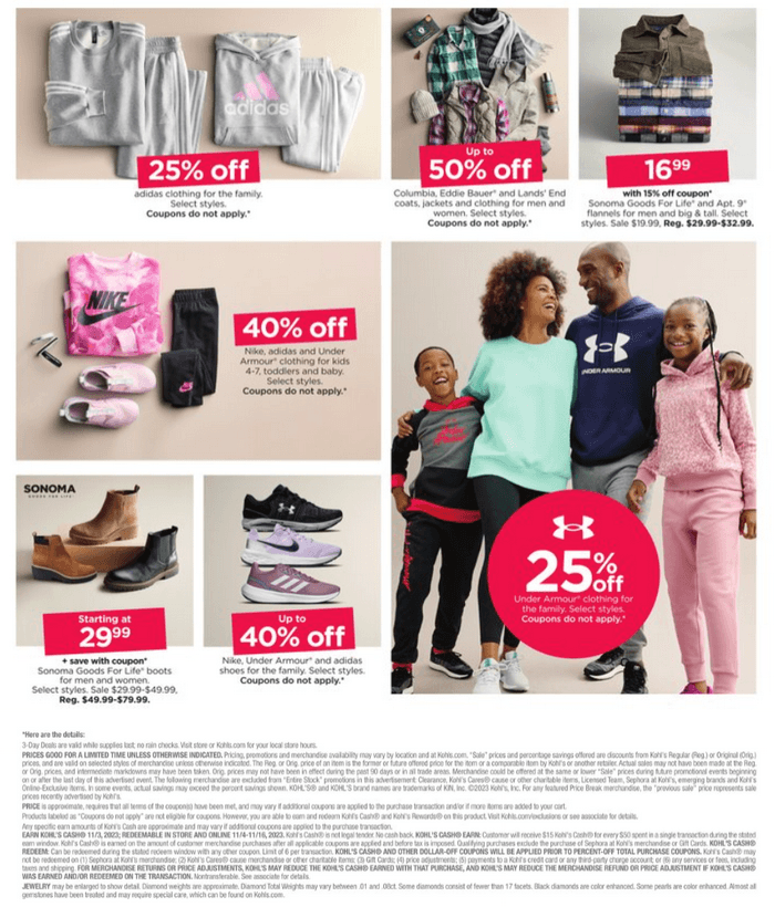 Kohl's Black Friday Ad Nov 03 – Nov 09, 2023