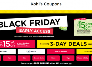 Kohl’s Coupon Ad Until Nov 09, 2023 (Black Friday Promotion Included)