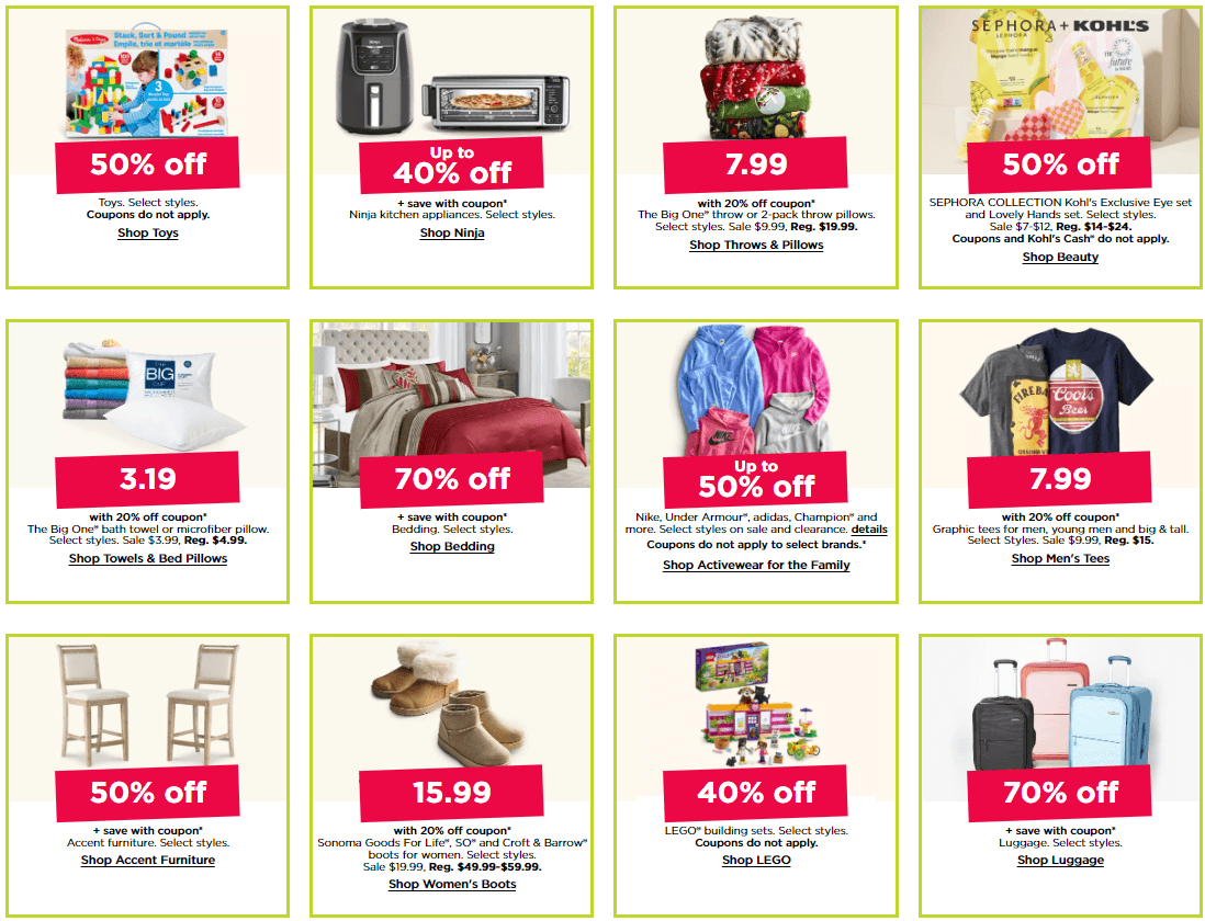 Kohl's Cyber Monday Coupon Sale Until Nov 27, 2023