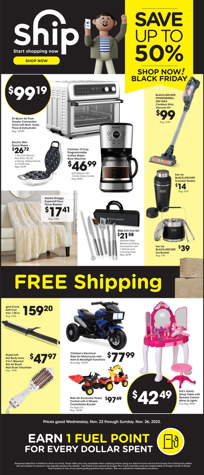 Kroger Black Friday Ad Nov 22 Nov 26, 2023