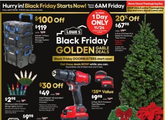 Lowe’s Black Friday Ad Nov 23 – Nov 29, 2023