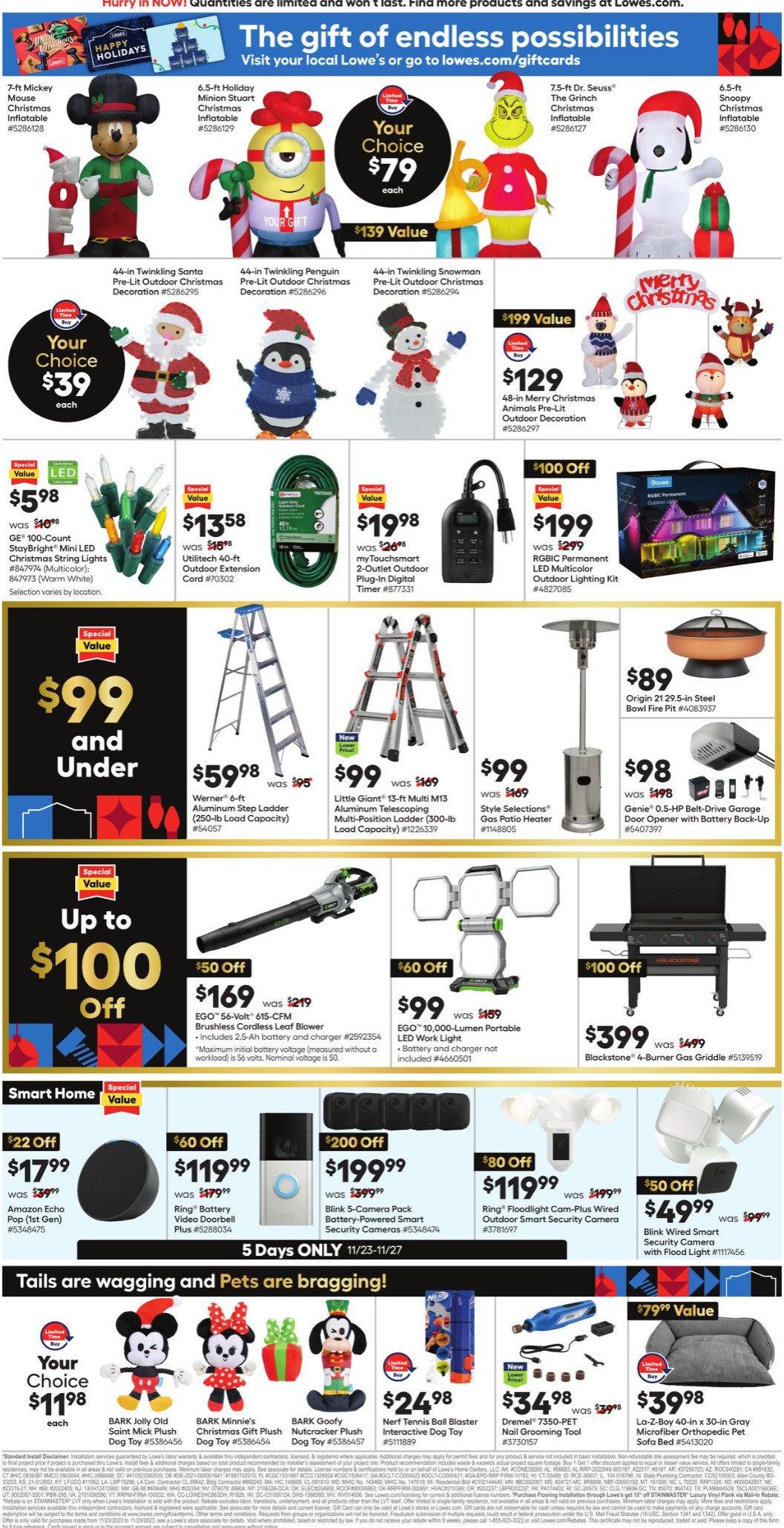 Lowe's Black Friday Ad Nov 23 Nov 29, 2023