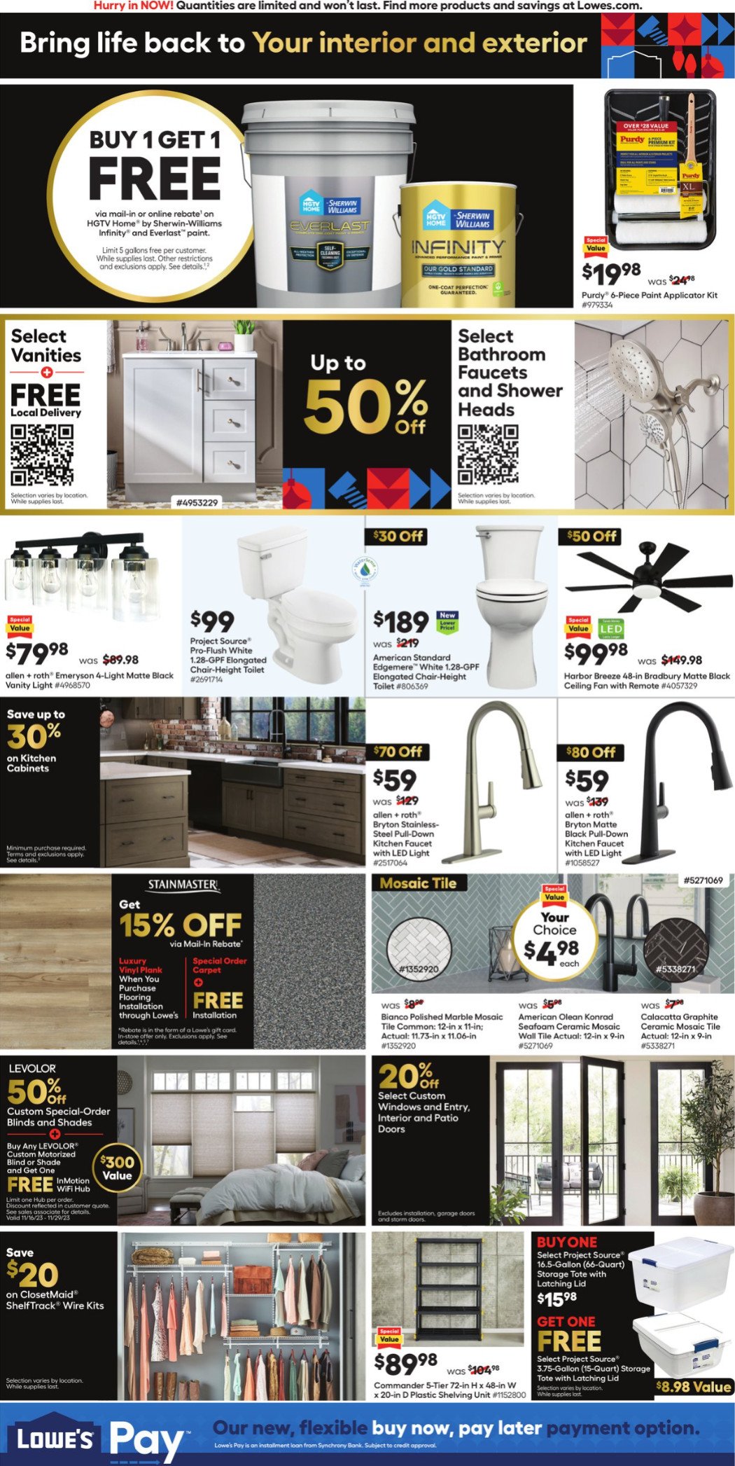 Lowe's Black Friday Ad Nov 23 Nov 29, 2023