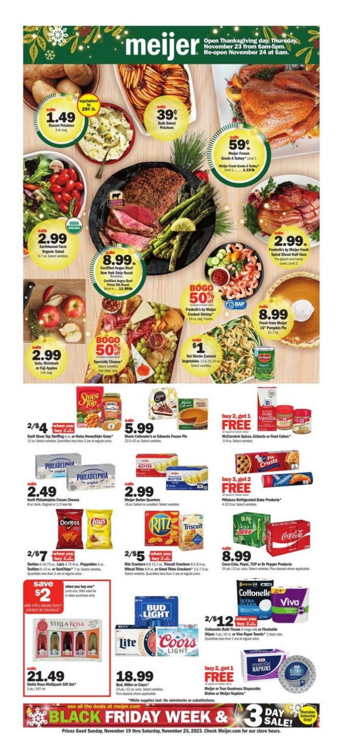 Meijer Open Thanksgiving Day 2025 Dates Sela Randee