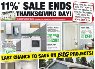Menards Weekly Ad Nov 16 – Nov 23, 2023 (Thanksgiving Day Promotion Included)