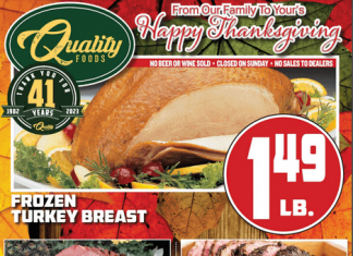 Quality Foods Weekly Ad Nov 15 – Nov 22, 2023 (Thanksgiving Day Promotion Included)