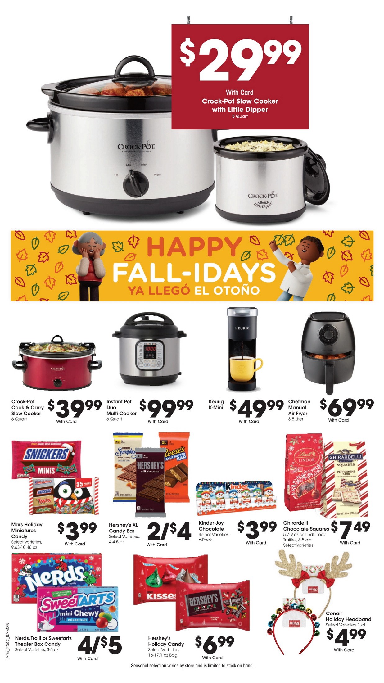 Thanksgiving food with a percent daily value column