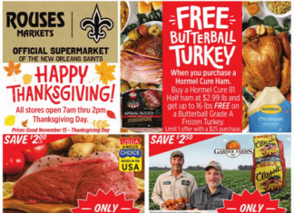 Rouses Weekly Ad Nov 15 – Nov 23, 2023 (Thanksgiving Promotion Included)