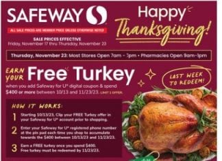 Safeway Happy Thanksgiving Ad Nov 17 – Nov 23, 2023