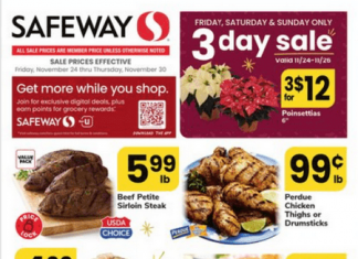 Safeway Weekly Ad Nov 24 – Nov 30, 2023