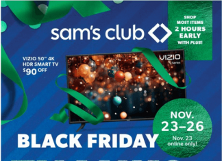 Sam’s Club Black Friday Thanks Savings Ad Nov 23 – Nov 26, 2023