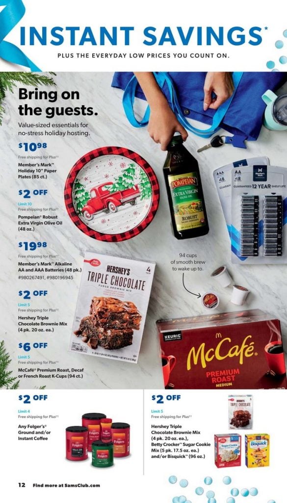 Sam's Club Instant Savings Ad Nov 29 Dec 26, 2023
