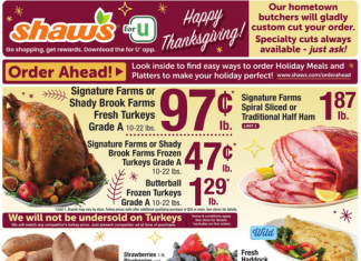 Shaw’s Happy Thanksgiving Ad Nov 17 – Nov 23, 2023