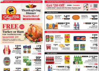 ShopRite Weekly Ad Nov 10 – Nov 16, 2023 (Thanksgiving Promotion Included)