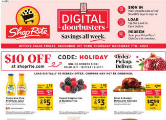 ShopRite Weekly Ad Dec 01 – Dec 07, 2023