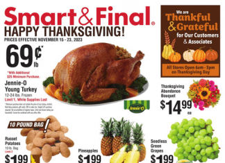 Smart & Final Happy Thanksgiving Ad Nov 15 – Nov 23, 2023