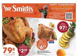 Smith’s Food and Drug Happy Thanksgiving Ad Nov 15 – Nov 23, 2023