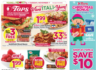 Tops Weekly Ad Nov 05 – Nov 11, 2023