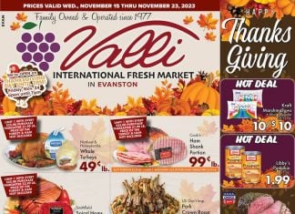 Valli Produce Weekly Ad Nov 15 – Nov 23, 2023 (Thanksgiving Promotion Included)