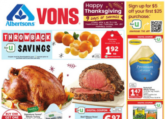 Vons Happy Thanksgiving Ad Nov 15 – Nov 23, 2023