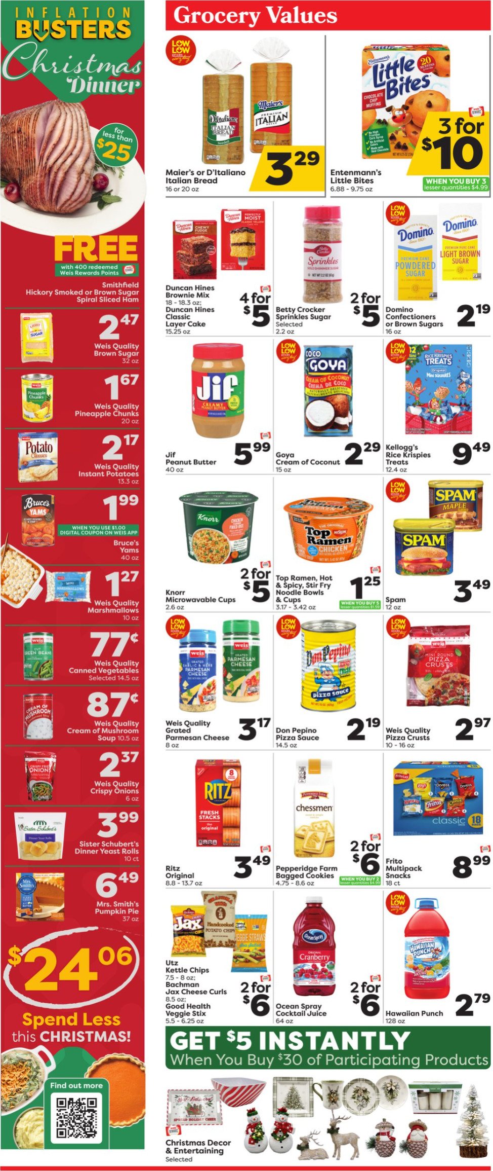 Weis Markets Weekly Ad Nov 30 Dec 06, 2023