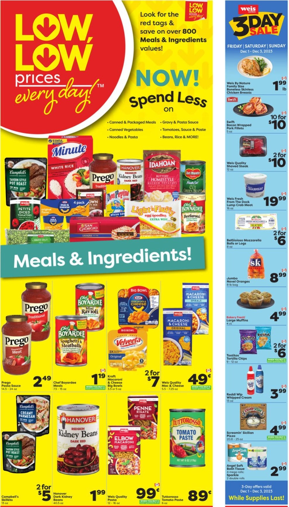 Weis Markets Weekly Ad Nov 30 – Dec 06, 2023