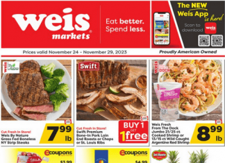 Weis Markets Weekly Ad Nov 24 – Nov 29, 2023