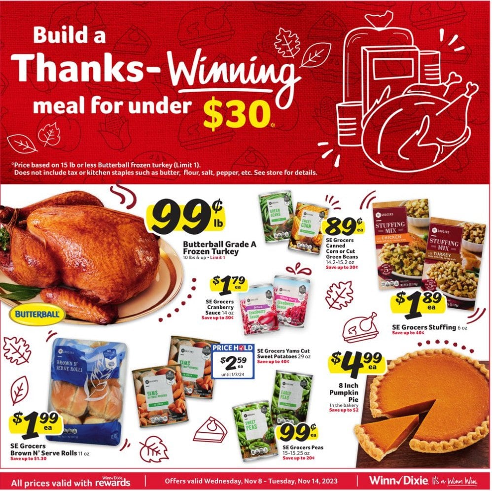 Winn Dixie Closed On Thanksgiving 2024 Dolli Tallie