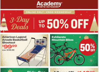 Academy Sports + Outdoors Three-Day Ad Dec 04 – Dec 06, 2023
