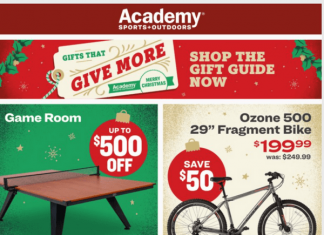 Academy Sports + Outdoors Weekly Ad Dec 18 – Dec 24, 2023
