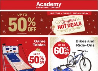 Academy Sports + Outdoors Three-Day Ad Dec 14 – Dec 17, 2023 (Christmas Promotion Included)