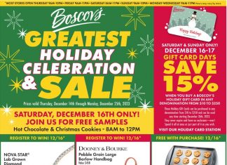Boscov’s Weekly Ad Dec 14 – Dec 25, 2023 (Christmas Promotion Included)